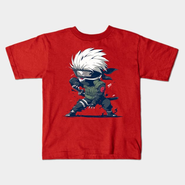 kakashi Kids T-Shirt by StevenBag